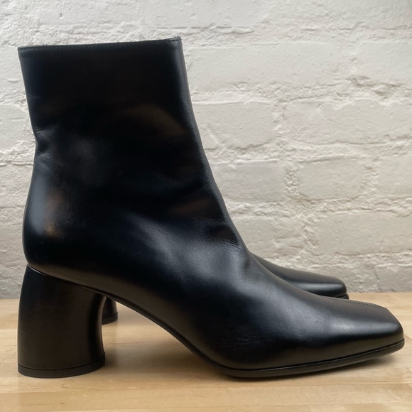 Ann Demeulemeester Shoes - NWB Ann Demeulemeester Vitello Seta Crust Nero Black Leather Boots